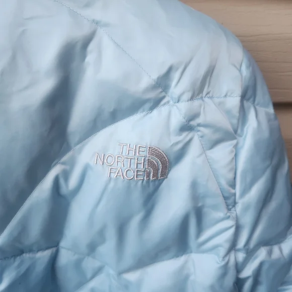 The North Face Womens Light Blue Puffer Jacket Size Medium - Picture 6 of 12